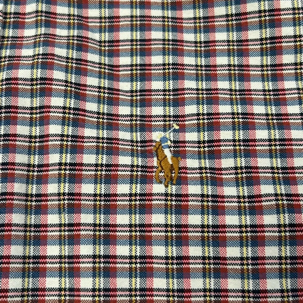 Polo Ralph Lauren‎ Men's Multicolor Plaid Shirt Custom Fit Large Long Sleeve
